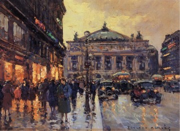 EC place de l opera Parisian Oil Paintings